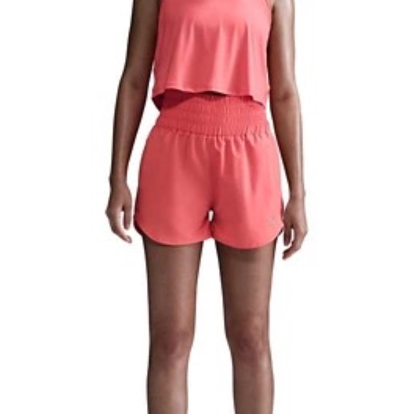 Nike Dri-FIT One Ultra High-Waisted Shorts | Magic Ember/Reflective Silver - Picture 1 of 4
